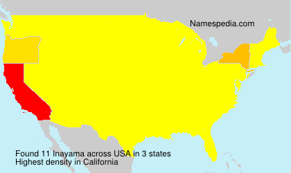 Surname Inayama in USA
