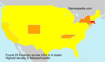 Surname Incampo in USA Surname Incampo in USA