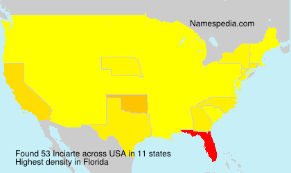 Surname Inciarte in USA Surname Inciarte in USA