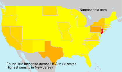 Surname Incognito in USA Surname Incognito in USA