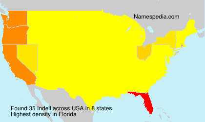 Surname Indell in USA Surname Indell in USA