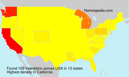 Surname Inderbitzin in USA Surname Inderbitzin in USA