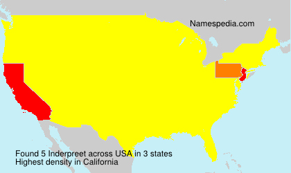 Surname Inderpreet in USA