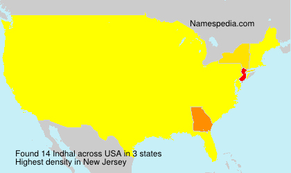 Surname Indhal in USA Surname Indhal in USA