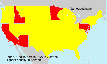 Surname Indika in USA