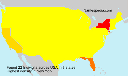 Surname Indiviglia in USA Surname Indiviglia in USA