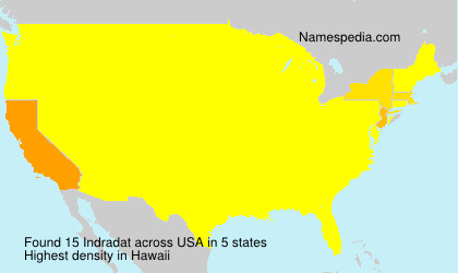 Surname Indradat in USA Surname Indradat in USA