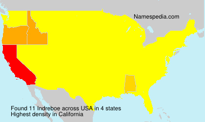Surname Indreboe in USA Surname Indreboe in USA