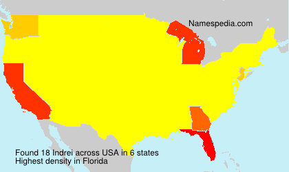 Surname Indrei in USA Surname Indrei in USA