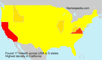 Surname Indseth in USA Surname Indseth in USA