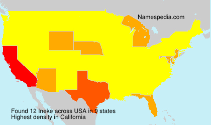 Surname Ineke in USA Surname Ineke in USA