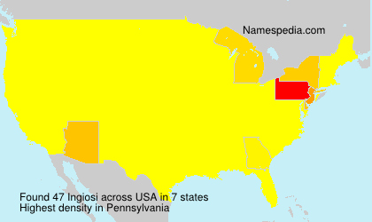 Surname Ingiosi in USA Surname Ingiosi in USA
