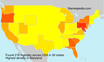 Surname Inglesby in USA Surname Inglesby in USA