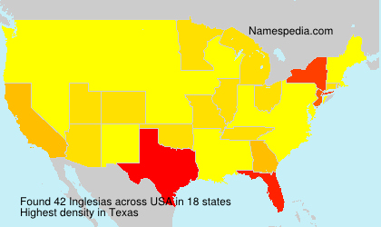 Surname Inglesias in USA Surname Inglesias in USA