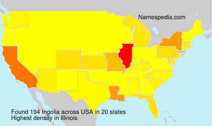 Surname Ingolia in USA Surname Ingolia in USA