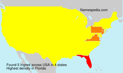 Surname Ingred in USA Surname Ingred in USA