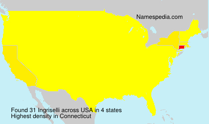 Surname Ingriselli in USA Surname Ingriselli in USA