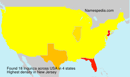 Surname Ingunza in USA Surname Ingunza in USA