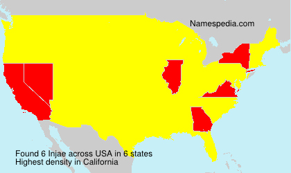 Surname Injae in USA Surname Injae in USA