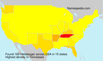 Surname Inklebarger in USA Surname Inklebarger in USA