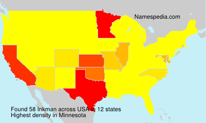 Surname Inkman in USA Surname Inkman in USA
