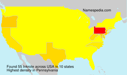Surname Inkrote in USA Surname Inkrote in USA