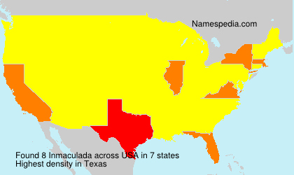 Surname Inmaculada in USA Surname Inmaculada in USA