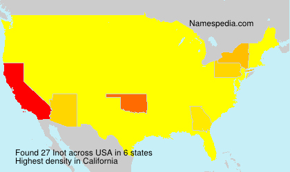 Surname Inot in USA Surname Inot in USA