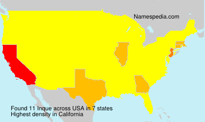Surname Inque in USA Surname Inque in USA