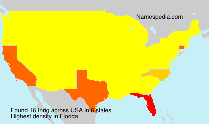 Surname Inrig in USA Surname Inrig in USA