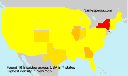 Surname Insaidoo in USA Surname Insaidoo in USA