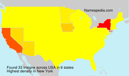 Surname Insigne in USA Surname Insigne in USA