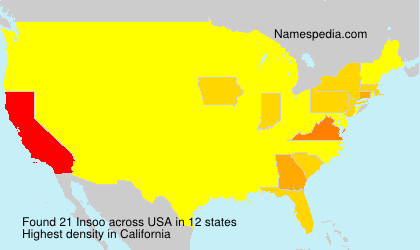 Surname Insoo in USA Surname Insoo in USA