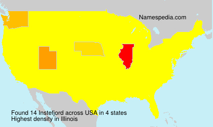 Surname Instefjord in USA Surname Instefjord in USA