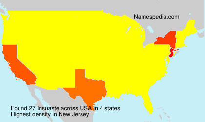 Surname Insuaste in USA Surname Insuaste in USA