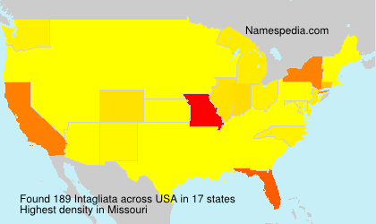 Surname Intagliata in USA Surname Intagliata in USA