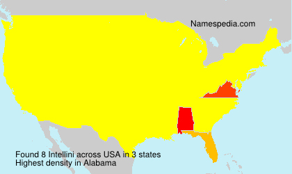 Surname Intellini in USA Surname Intellini in USA
