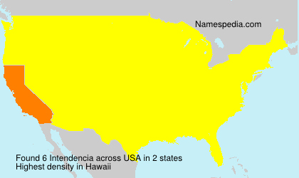 Surname Intendencia in USA Surname Intendencia in USA