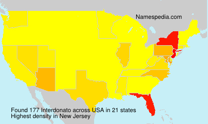 Surname Interdonato in USA Surname Interdonato in USA