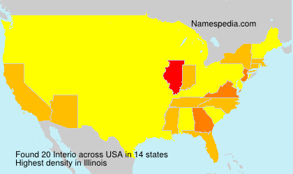 Surname Interio in USA Surname Interio in USA