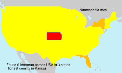 Surname Interman in USA Surname Interman in USA