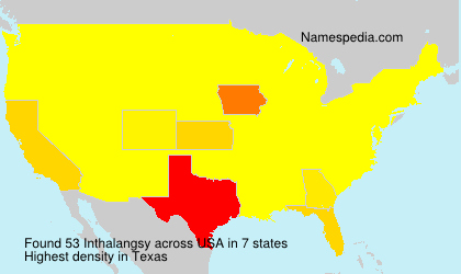 Surname Inthalangsy in USA Surname Inthalangsy in USA