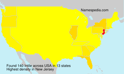 Surname Intile in USA Surname Intile in USA