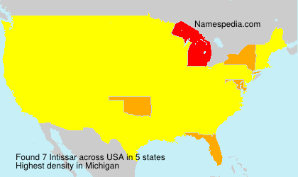 Surname Intissar in USA
