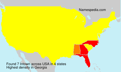 Surname Intown in USA Surname Intown in USA