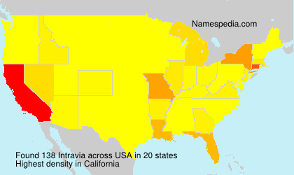 Surname Intravia in USA Surname Intravia in USA