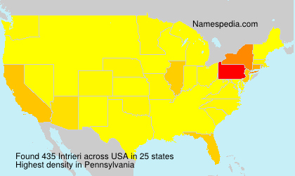 Surname Intrieri in USA Surname Intrieri in USA