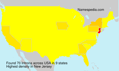 Surname Introna in USA Surname Introna in USA