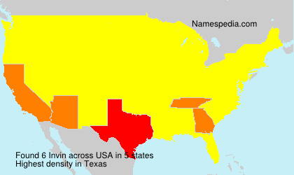 Surname Invin in USA Surname Invin in USA