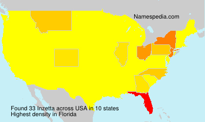 Surname Inzetta in USA Surname Inzetta in USA